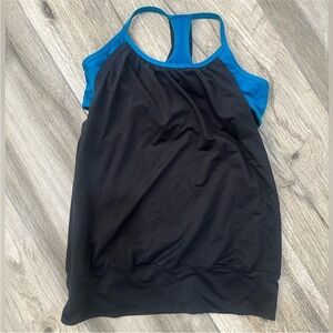 lululemon athletica Black and Blue Tank Top